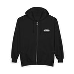 Technically New Shoreham Block Island full-zip hoodie in Black, front - BlockBoundRI