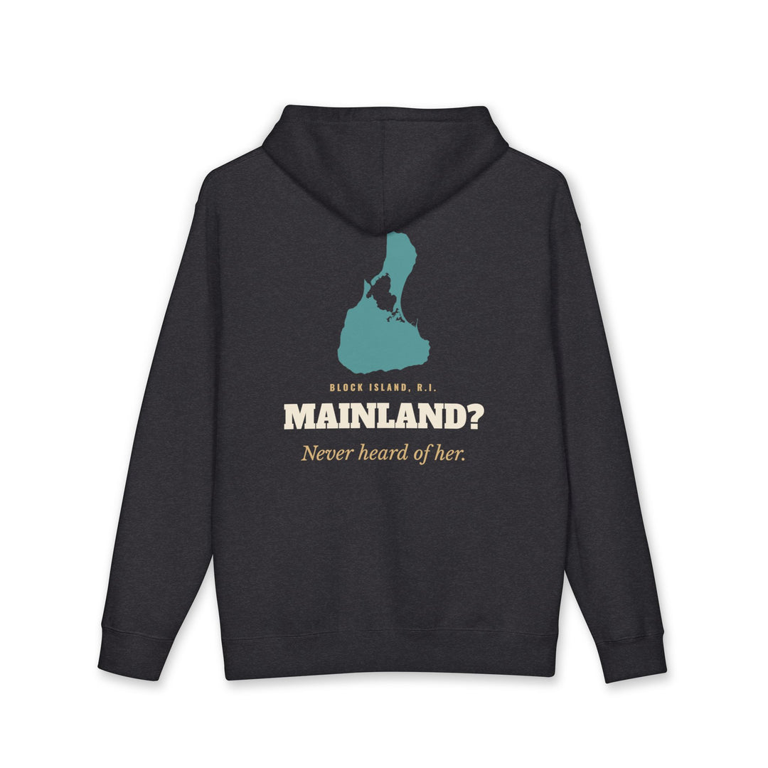 Mainland? Never Heard of Her Block Island heavyweight hoodie, additional view - BlockBoundRI