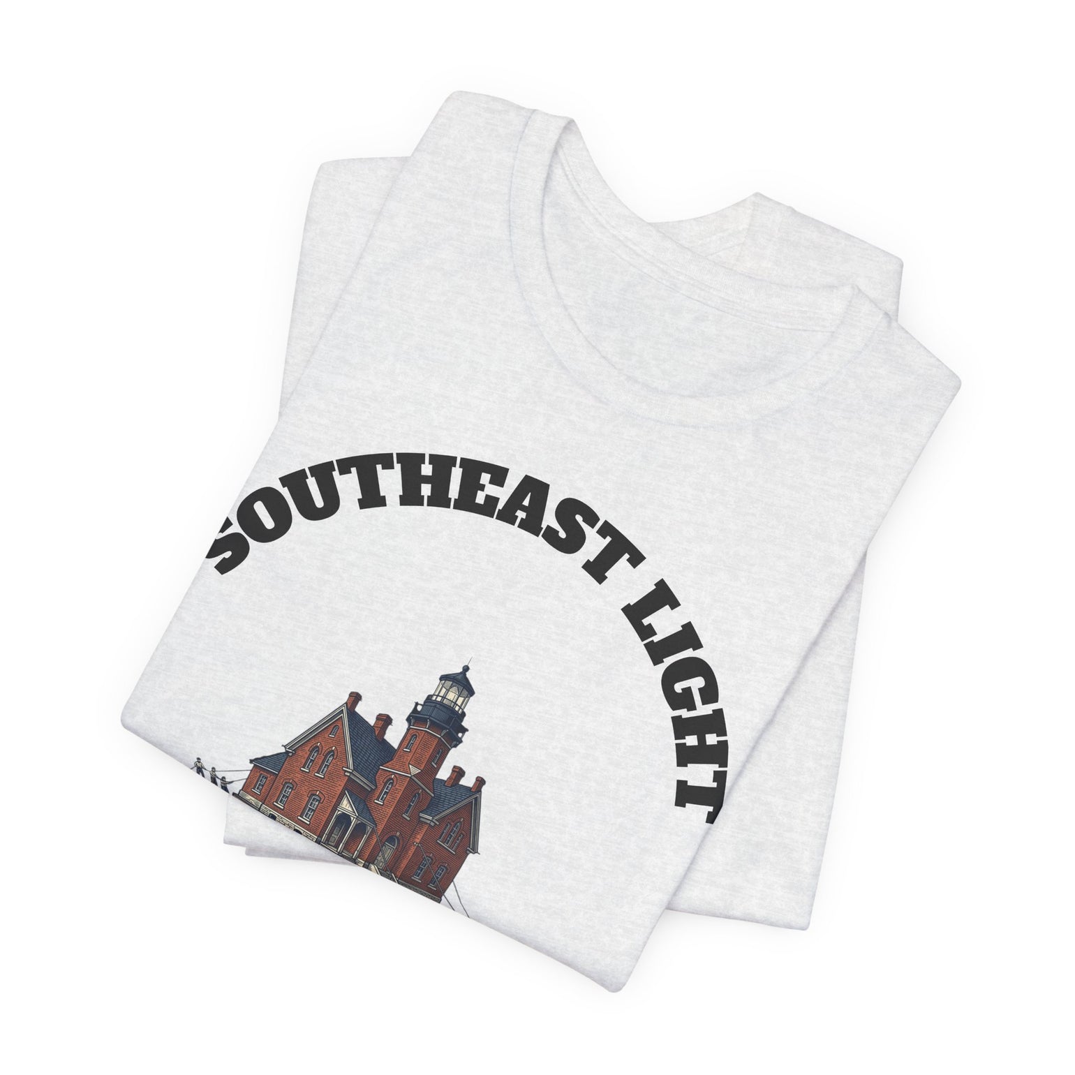 Southeast Light Lighthouse T-Shirt, Block Island by BlockBoundRI, photo 11