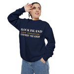 Block Island Winter Population crewneck sweatshirt, view 28 - BlockBoundRI
