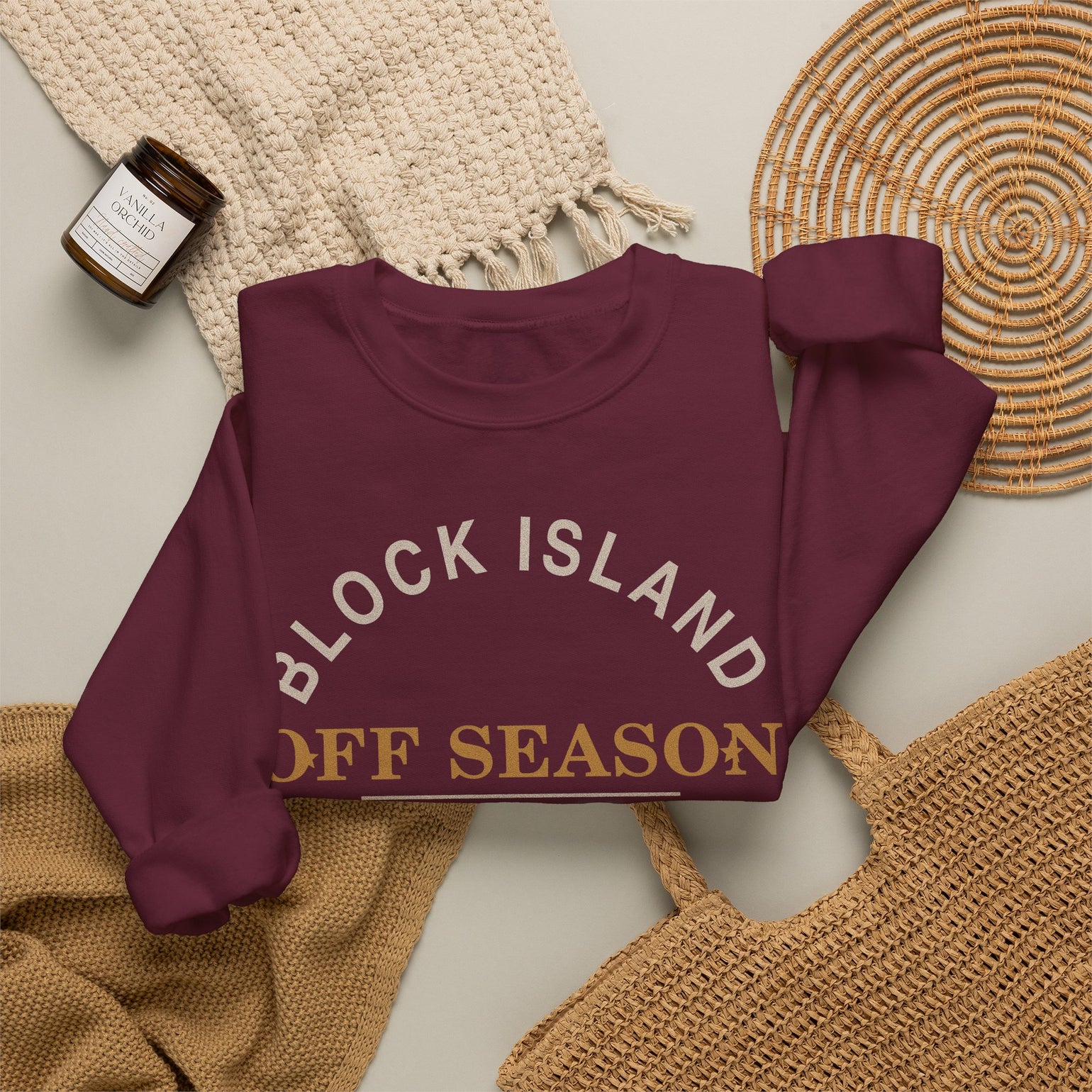 Block Island Off Season Crewneck Sweatshirt by BlockBoundRI, photo 10