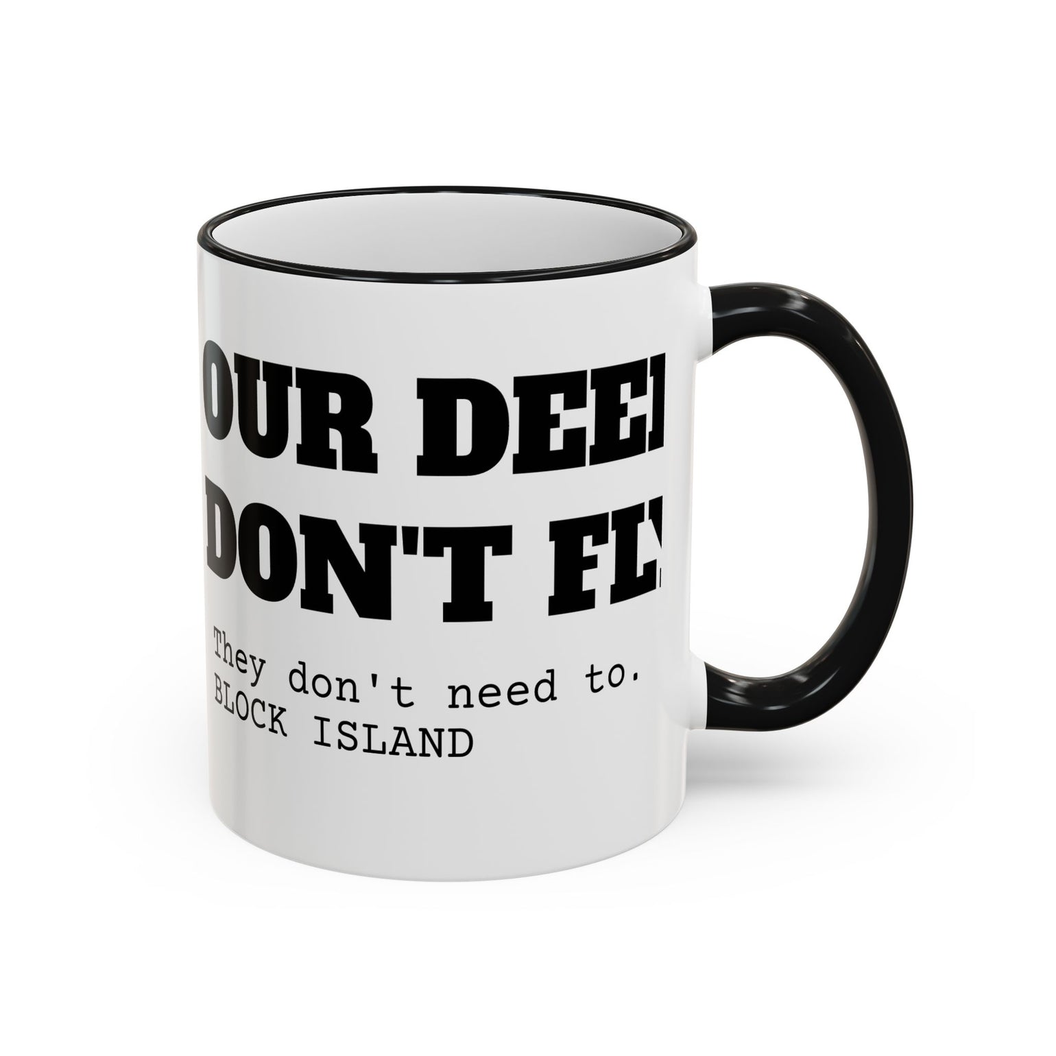 Our Deer Don't Fly Mug, Block Island Christmas by BlockBoundRI, photo 19