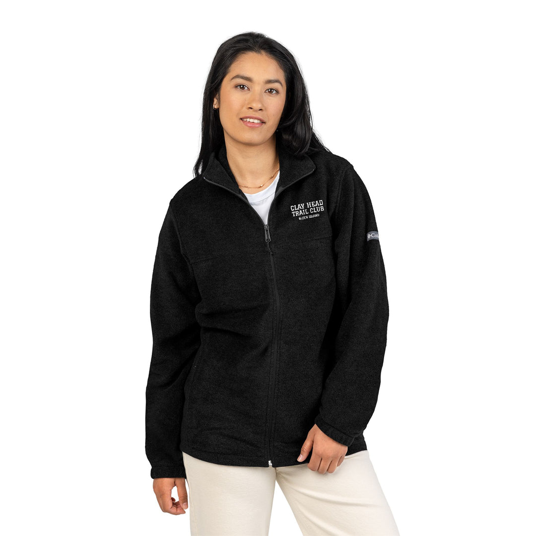 Clay Head Trail Club embroidered Columbia fleece jacket, view 10 - BlockBoundRI
