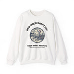 Block Island Christmas Sweatshirt in White, BlockBoundRI