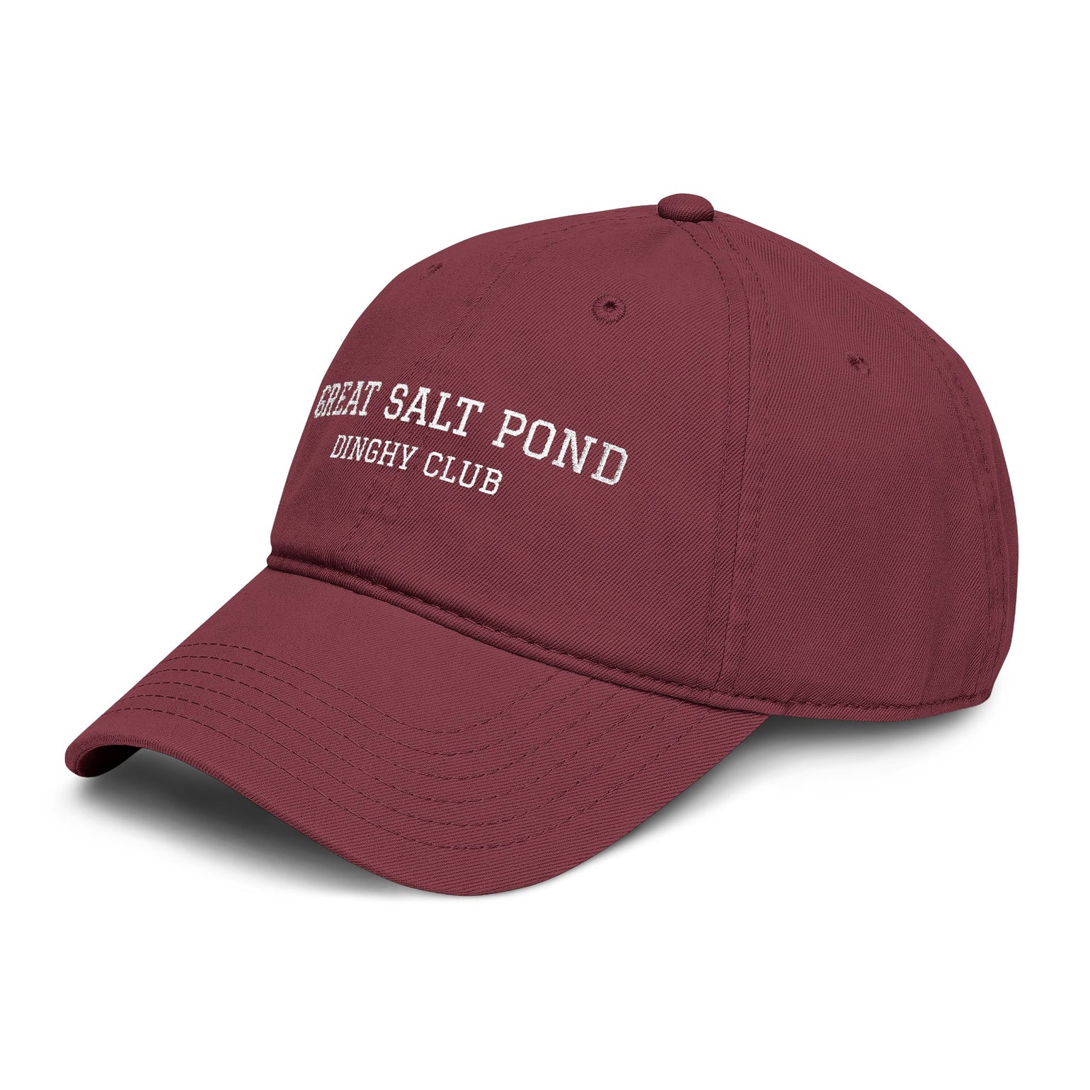 Great Salt Pond Dinghy Club Block Island embroidered dad hat, view 3 - BlockBoundRI