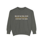 Block Island Winter Population crewneck sweatshirt in Pepper - BlockBoundRI
