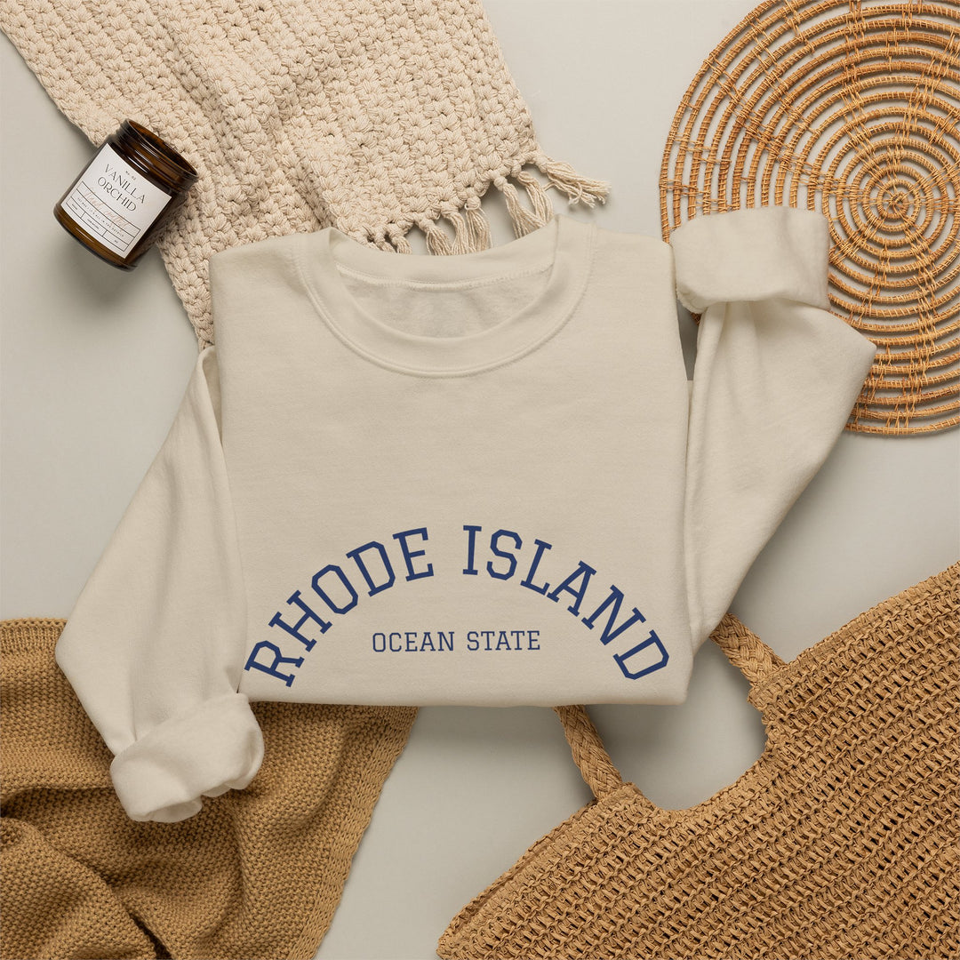 Rhode Island Varsity Crewneck Sweatshirt by BlockBoundRI, photo 9