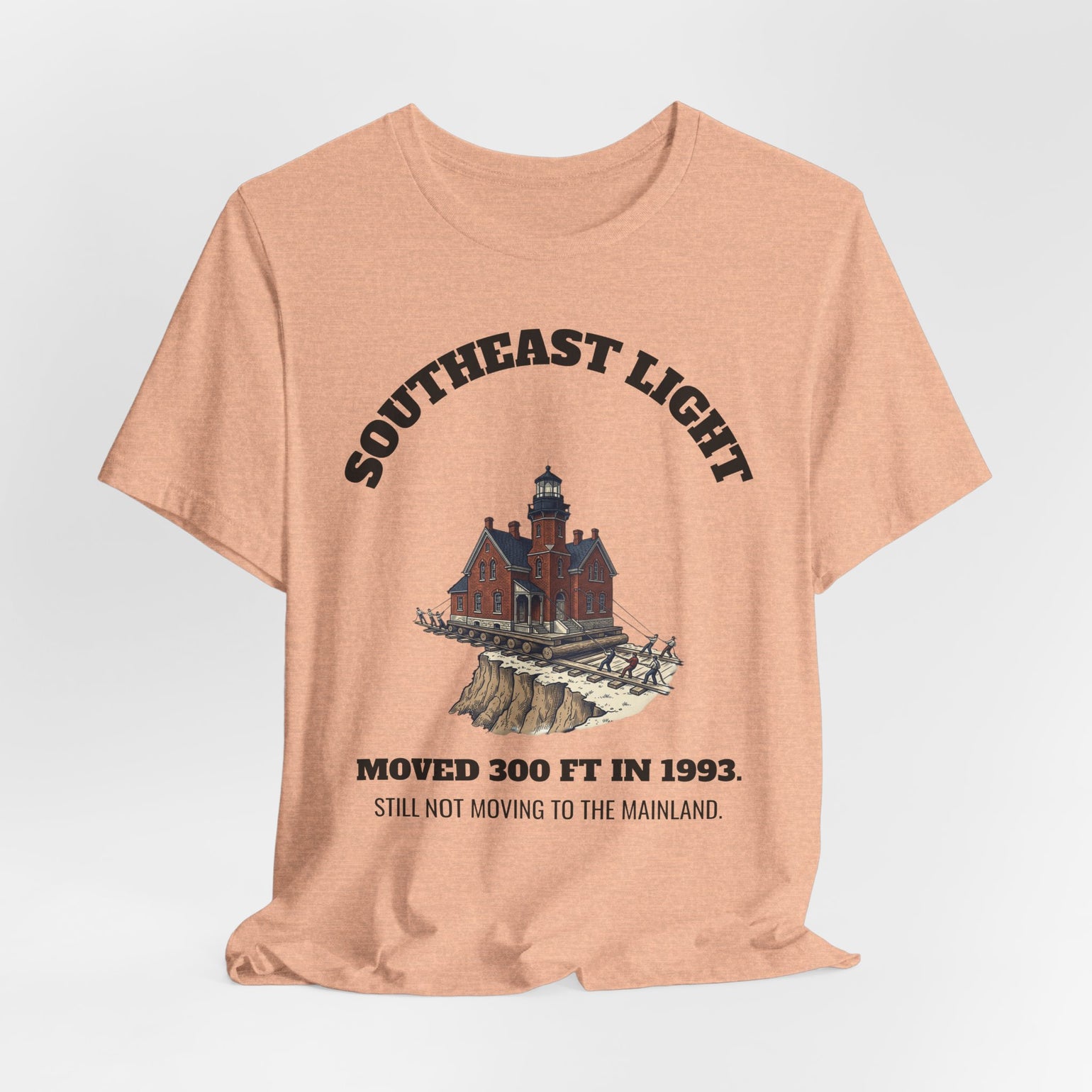 Southeast Light Lighthouse T-Shirt, Block Island by BlockBoundRI, photo 18