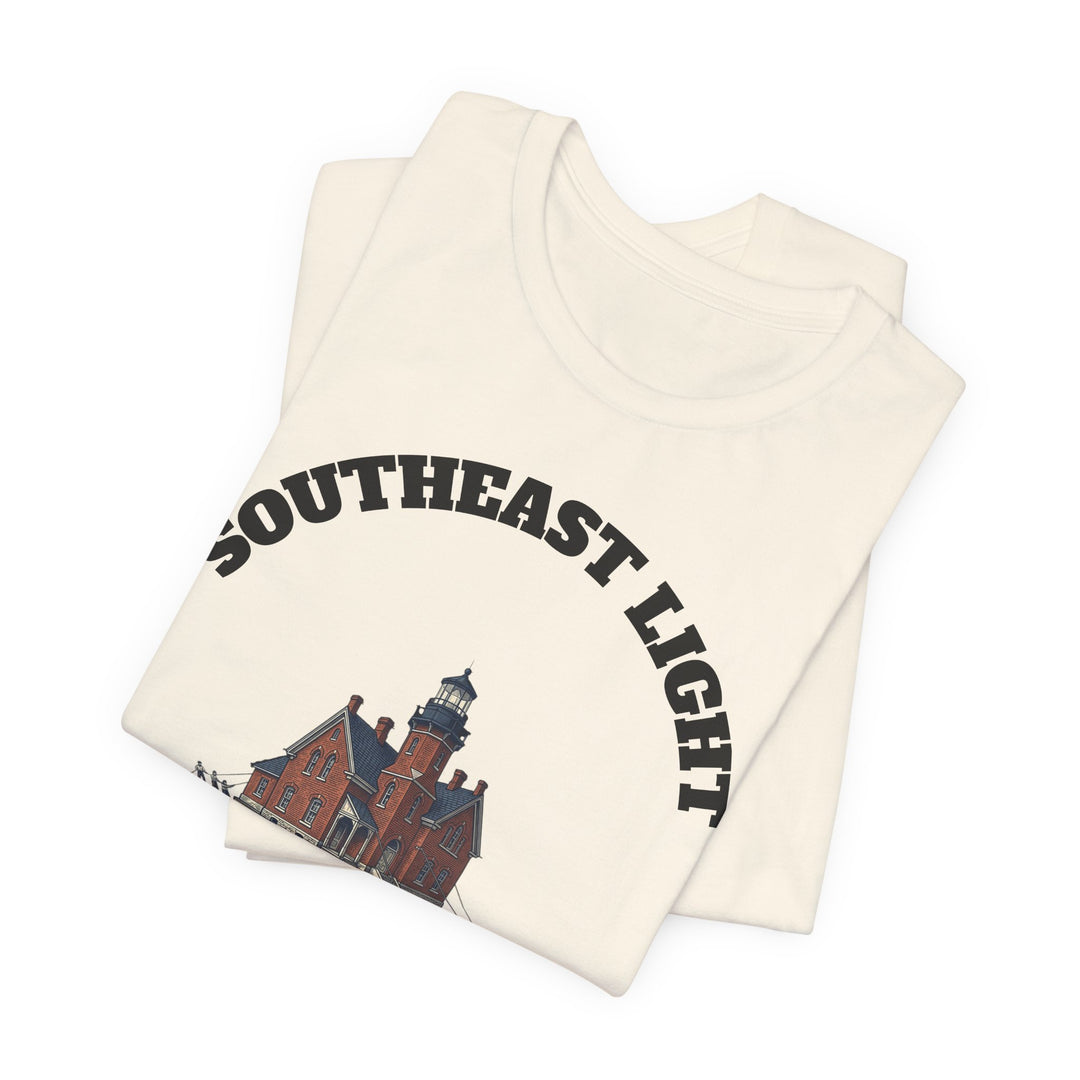 Southeast Light Lighthouse T-Shirt, Block Island by BlockBoundRI, photo 14