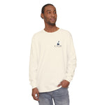 Block Island Fog Index long sleeve: five fog levels from Clear to Island Classic with ferry illustrations — view 6
