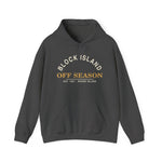 Block Island Off Season Hoodie in Dark Heather, BlockBoundRI