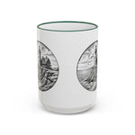 Southeast Light Mug, Block Island Lighthouse in Green, BlockBoundRI
