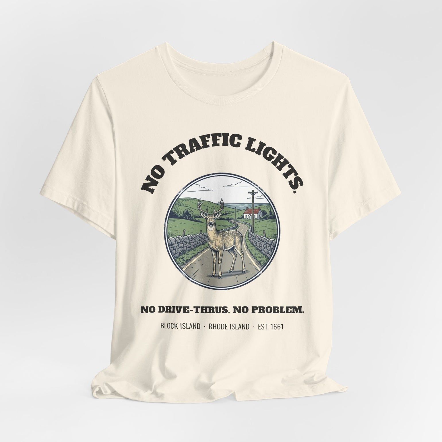 Block Island No Traffic Lights T-Shirt by BlockBoundRI, photo 15