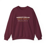 Rodman's Hollow Hiking Society Block Island crewneck sweatshirt in Maroon - BlockBoundRI