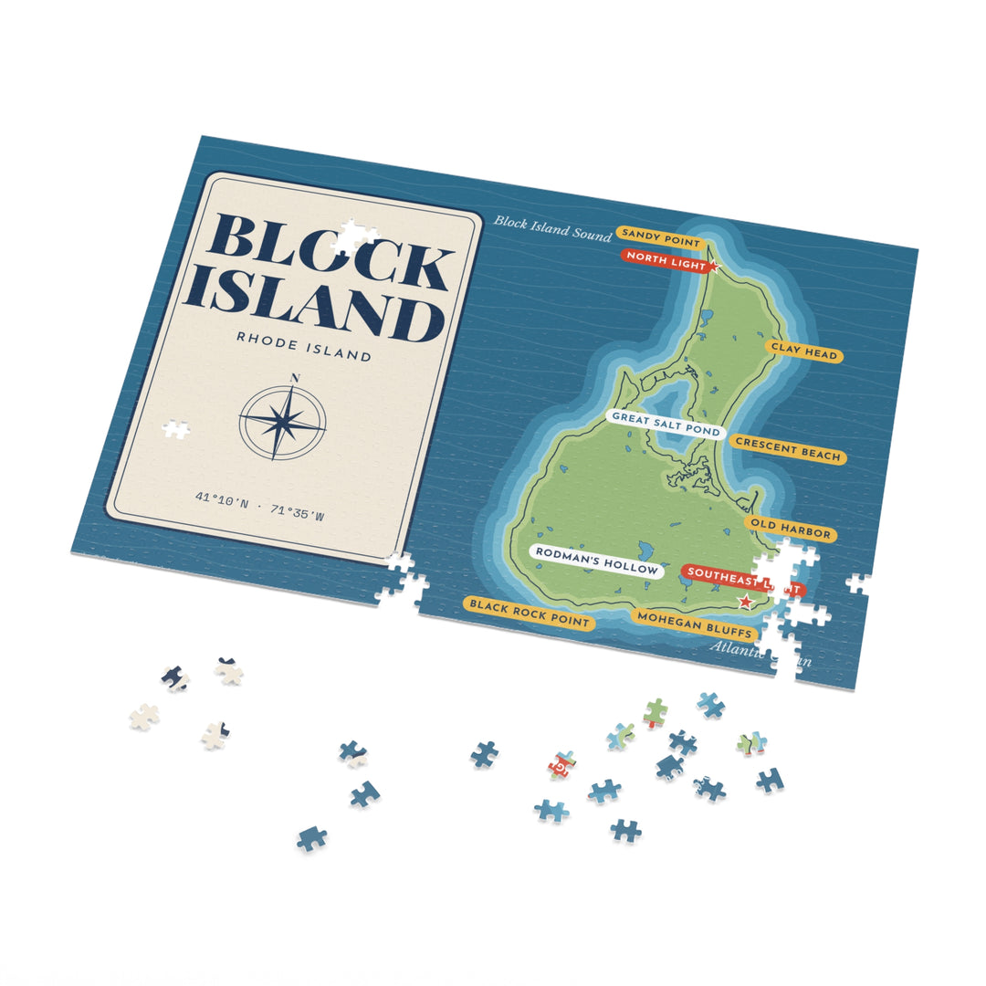 Block Island map jigsaw puzzle - view 6 - BlockBoundRI