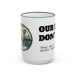 Our Deer Don't Fly Mug, Block Island Christmas in Green, BlockBoundRI