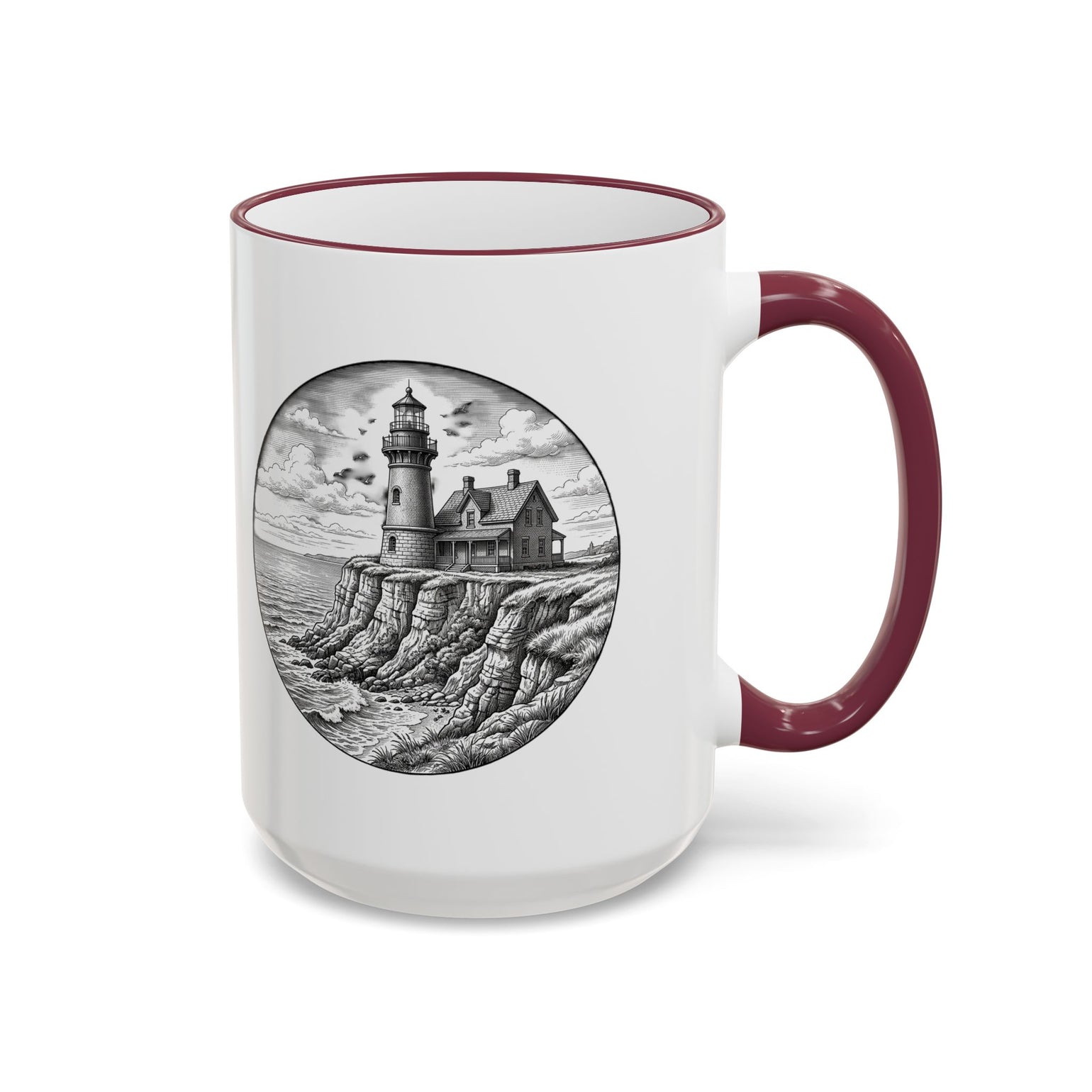 Southeast Light Mug, Block Island Lighthouse by BlockBoundRI, photo 17