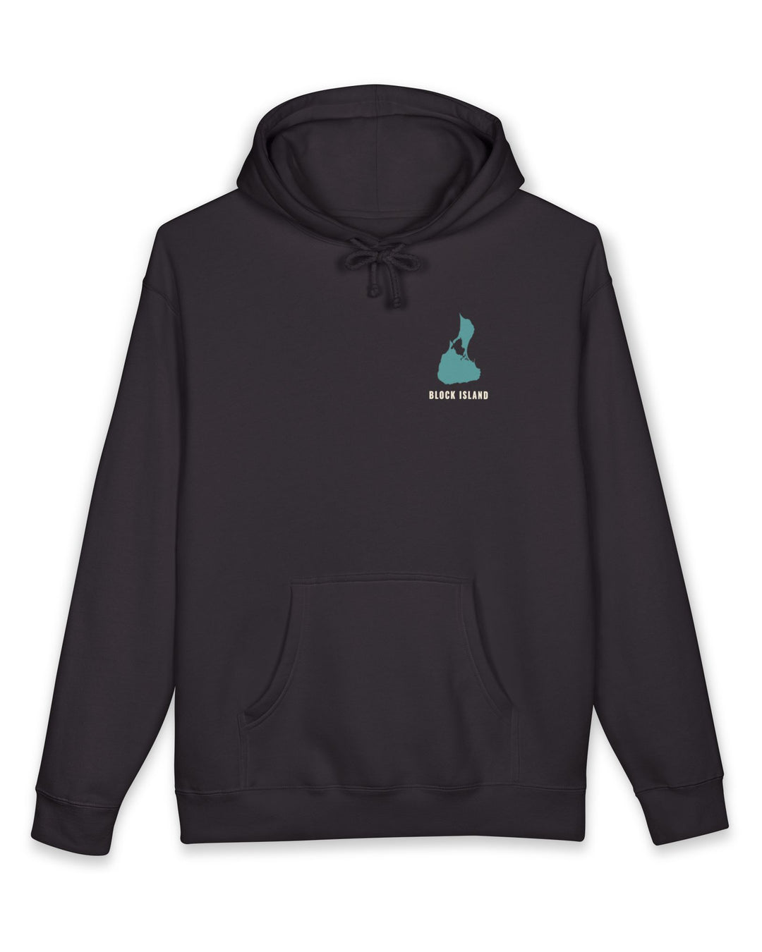 Mainland? Never Heard of Her Block Island heavyweight hoodie in Black - BlockBoundRI