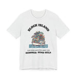 Block Island Summer Population T-Shirt in Ash, BlockBoundRI