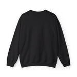 Crewneck sweatshirt with Christmas on Block Island in gold metallic italic lettering