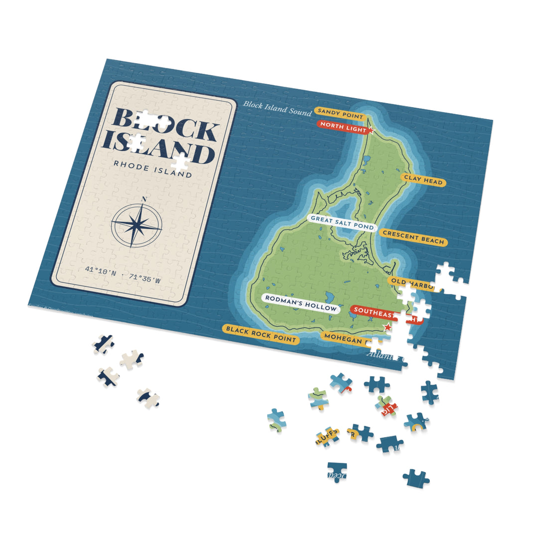Block Island map jigsaw puzzle - view 8 - BlockBoundRI