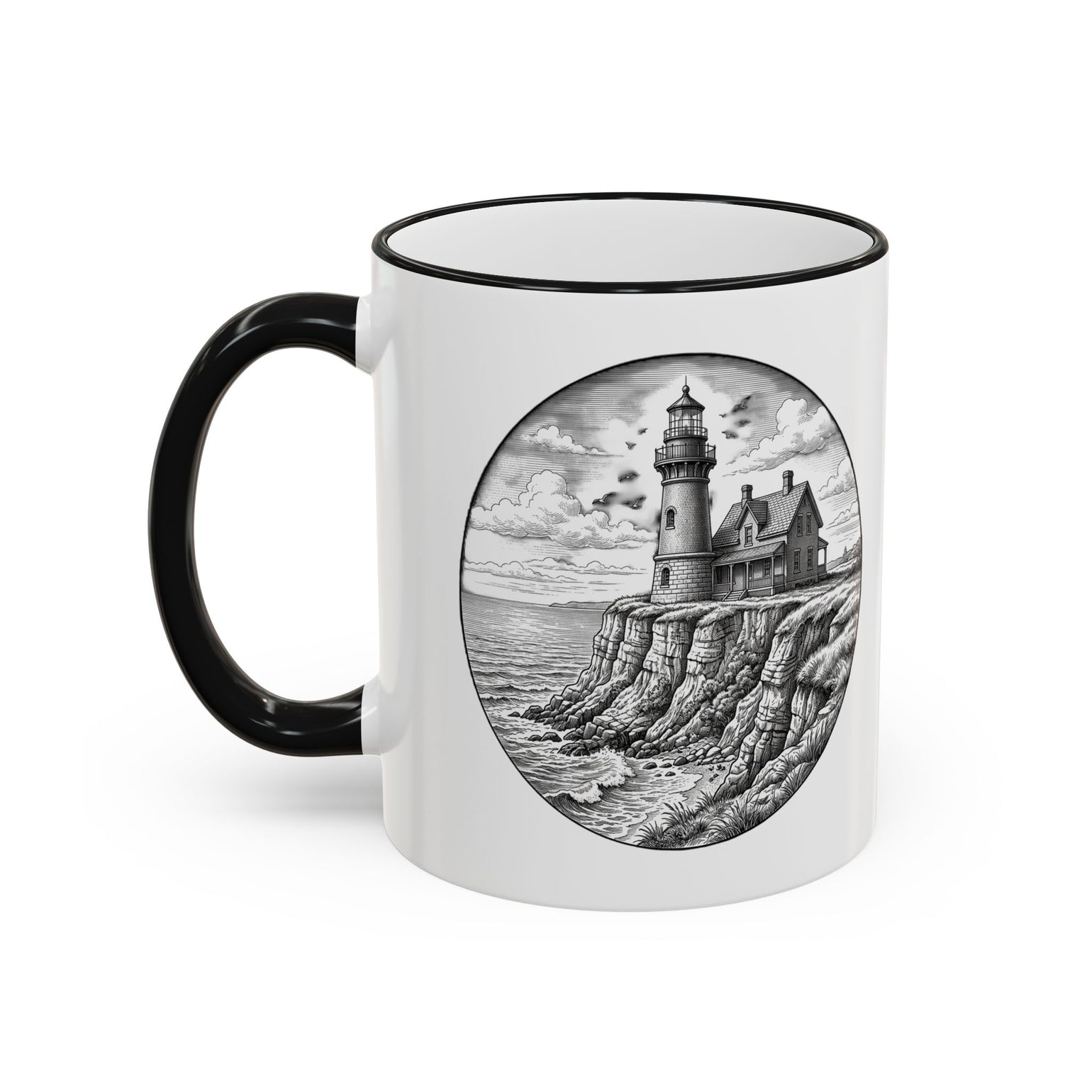Southeast Light Mug, Block Island Lighthouse by BlockBoundRI, photo 22