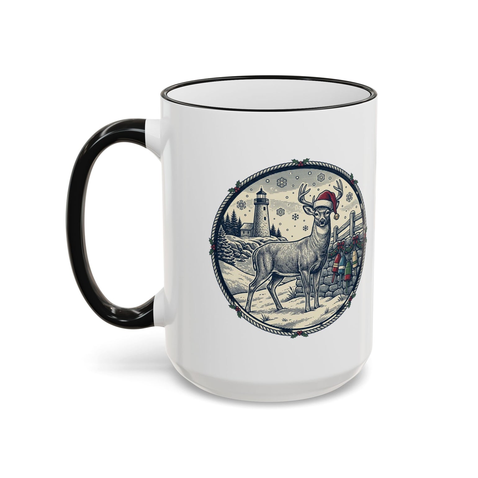 Our Deer Don't Fly Mug, Block Island Christmas by BlockBoundRI, photo 9