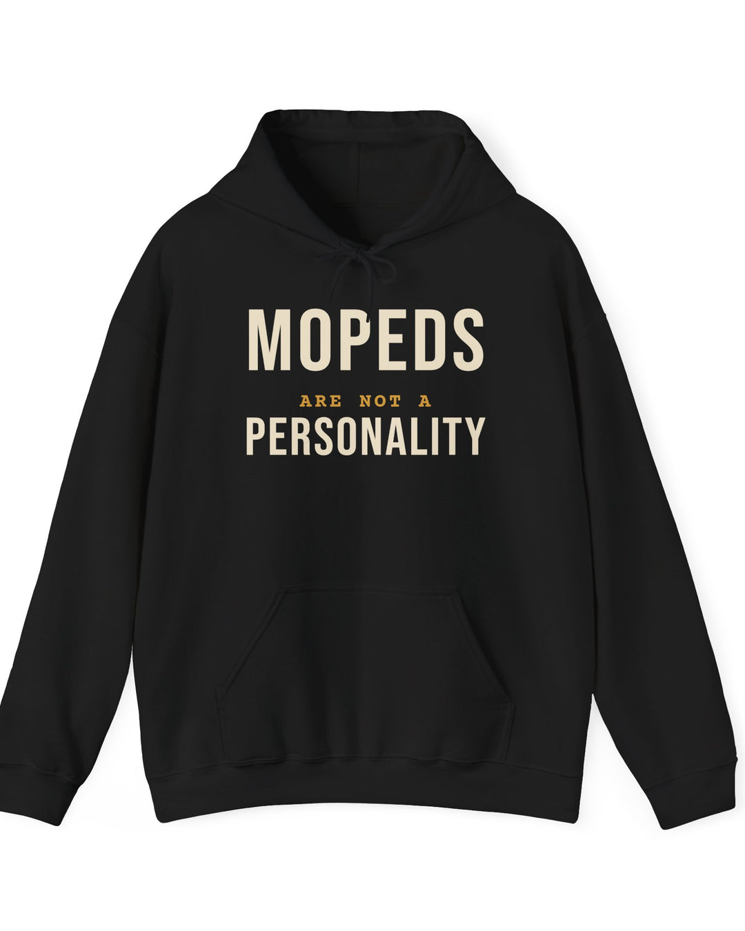 Mopeds Are Not a Personality Block Island hoodie in Black - BlockBoundRI