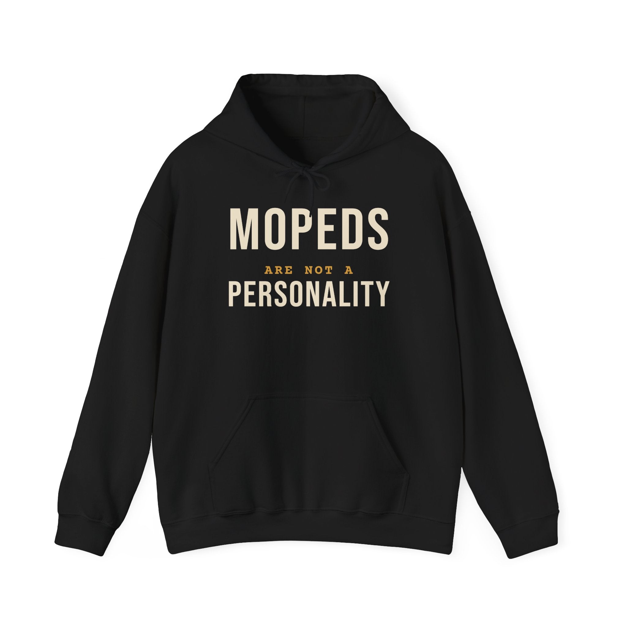 Mopeds Are Not a Personality Block Island hoodie in Black - BlockBoundRI