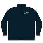 Rhode Island, But Further Block Island quarter-zip pullover in Classic Navy - BlockBoundRI