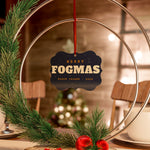 Merry Fogmas Block Island 2026 aluminum Christmas ornament, view 3 - BlockBoundRI