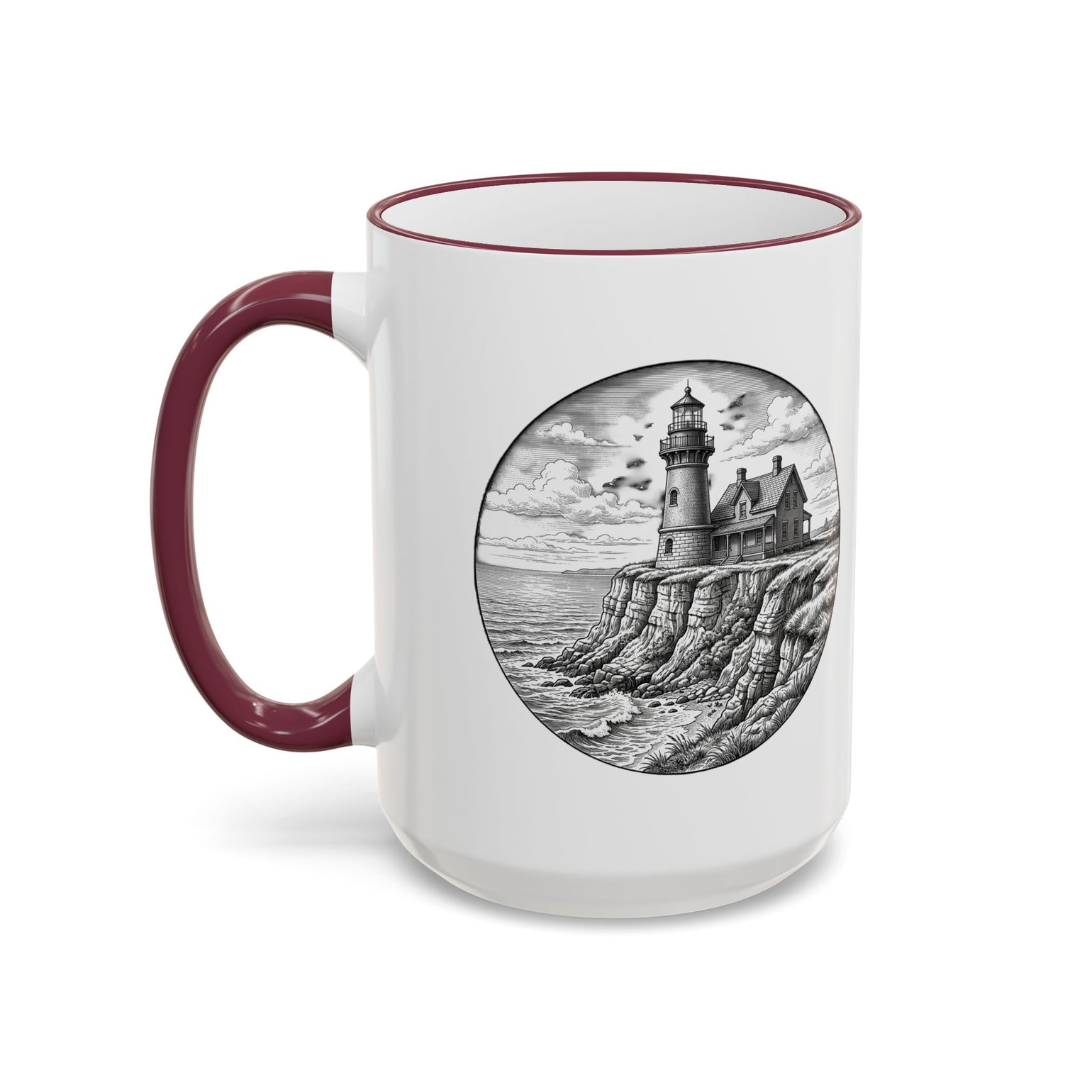 Southeast Light Mug, Block Island Lighthouse by BlockBoundRI, photo 16