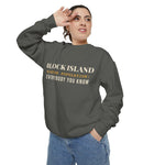 Block Island Winter Population crewneck sweatshirt, view 7 - BlockBoundRI