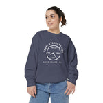 Ferry Standard Time crewneck: white clock face reading Now-ish, Soon, Later and Fog, Block Island R.I. — view 22