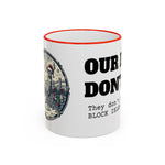 Our Deer Don't Fly Mug, Block Island Christmas in Red, BlockBoundRI