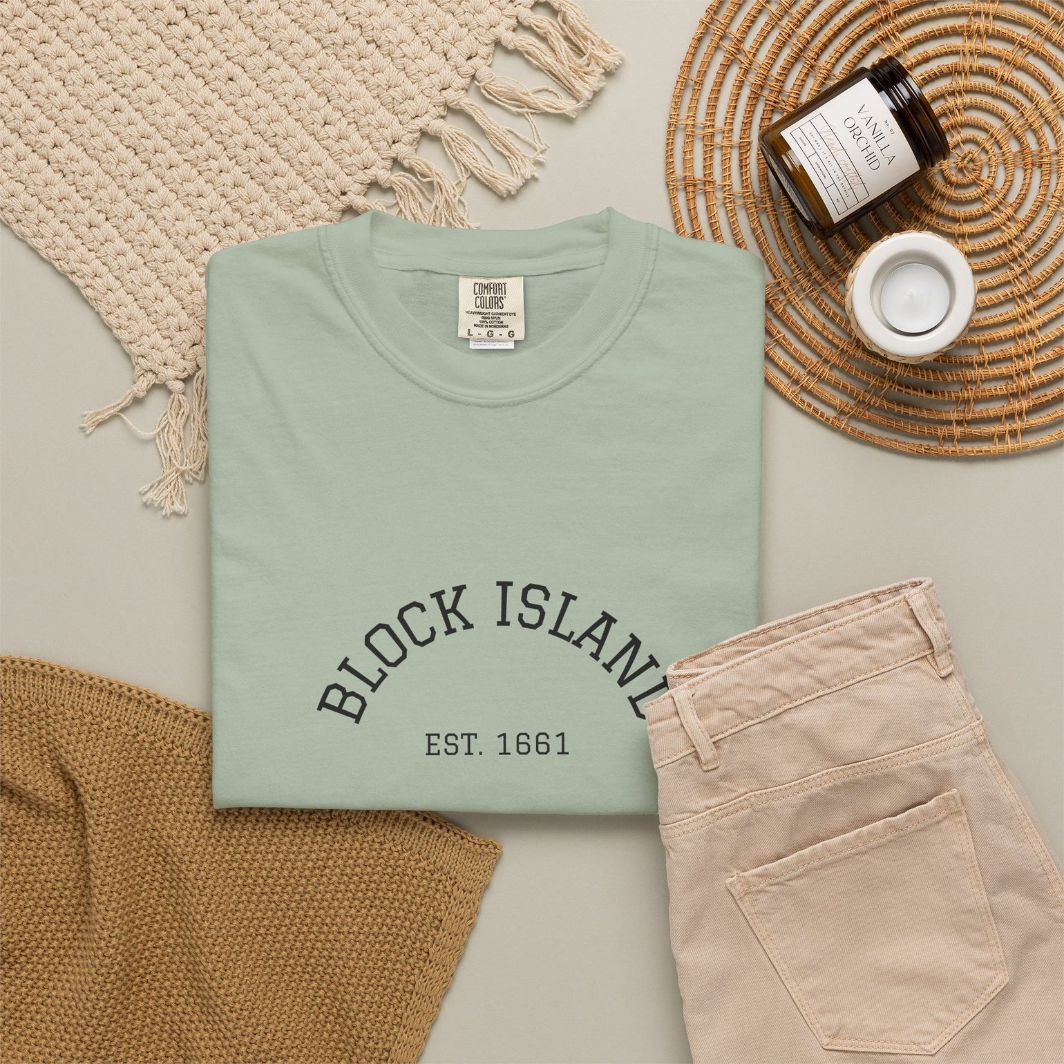 Block Island Est. 1661 Arch Tee, Garment-Dyed by BlockBoundRI, photo 14