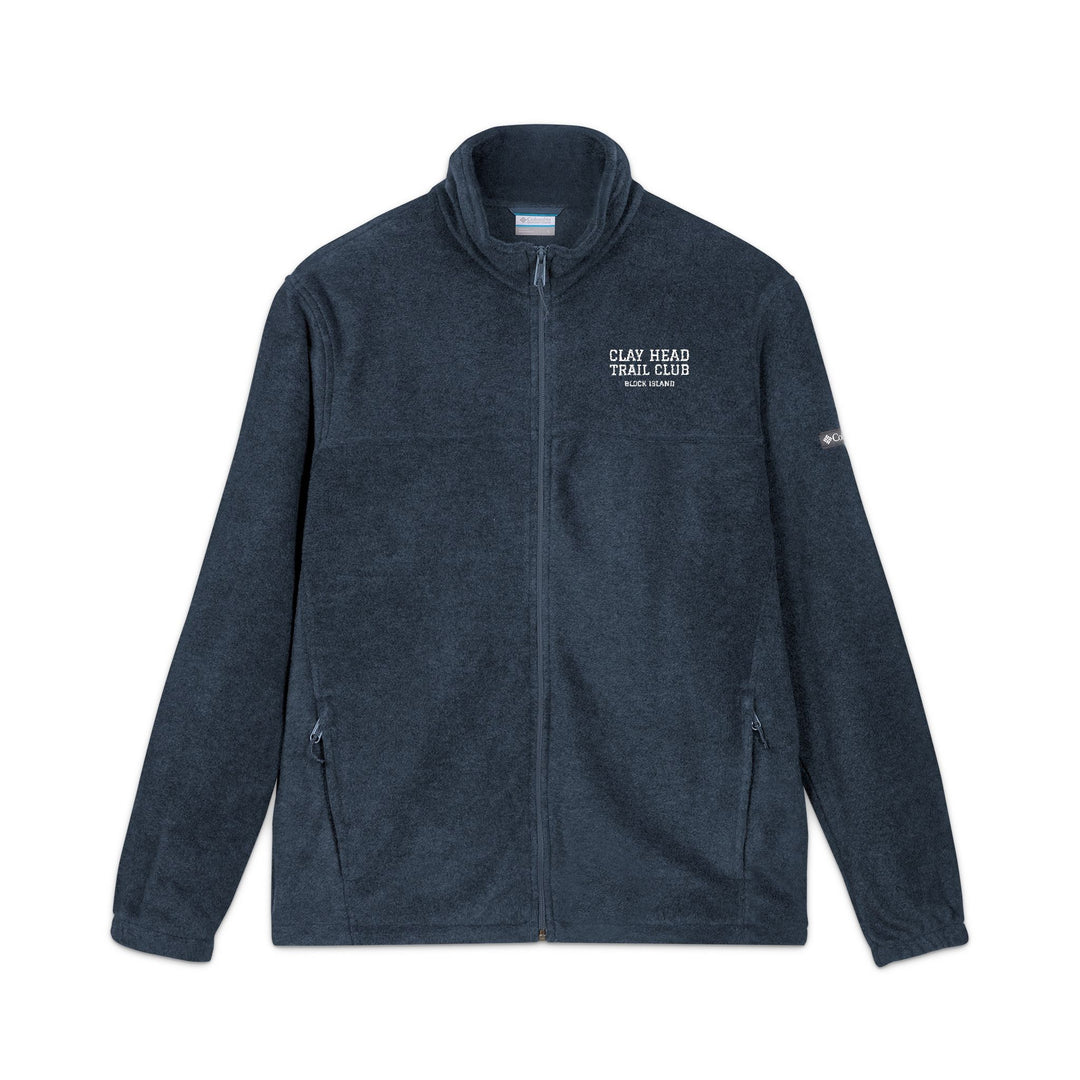 Clay Head Trail Club embroidered Columbia fleece jacket in Collegiate Navy - BlockBoundRI