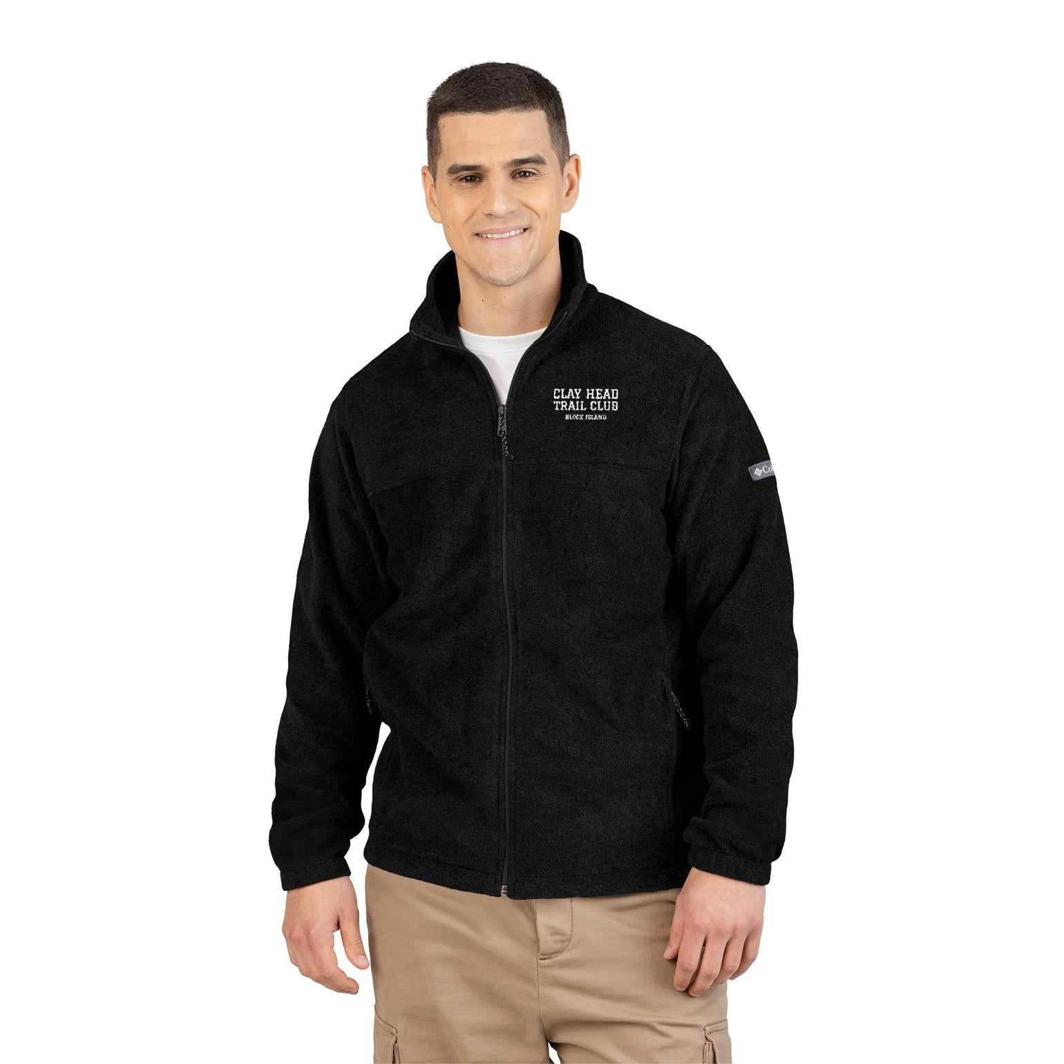 Clay Head Trail Club embroidered Columbia fleece jacket, view 11 - BlockBoundRI