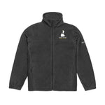 Columbia fleece jacket with embroidered Block Island outline and Block Island Rhode Island wordmark on the left chest — view 7
