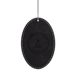 North Light engraved leatherette ornament back: Sandy Point, Block Island R.I., Christmas 2026