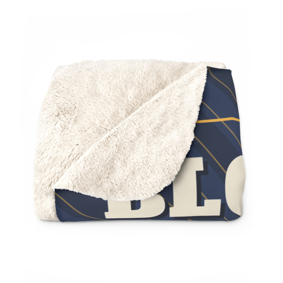 Dogs of Block Island Sherpa Blanket — 1930s Travel Poster Fleece Throw