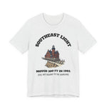 Southeast Light Lighthouse T-Shirt, Block Island in Ash, BlockBoundRI