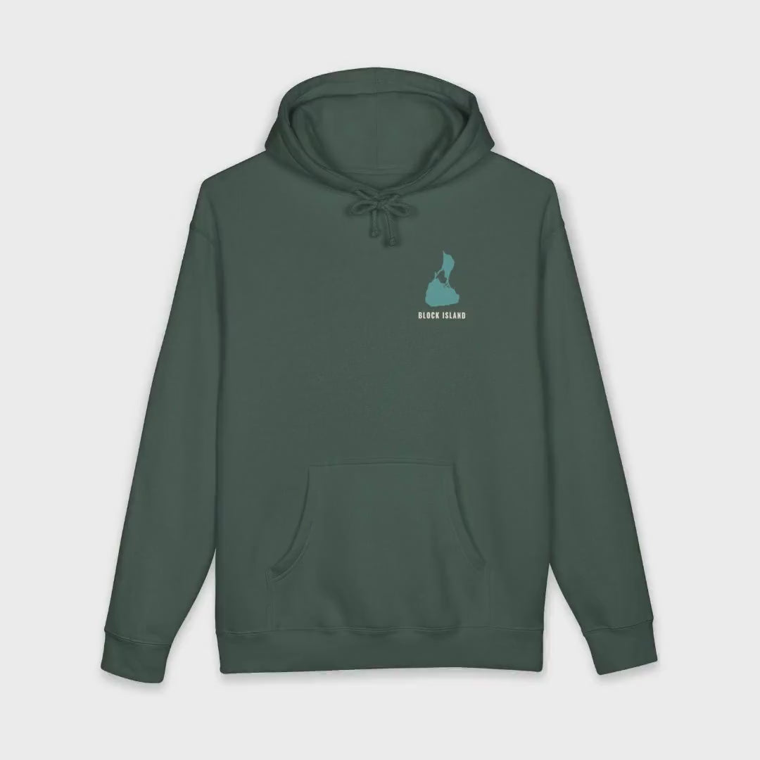Mainland? Never Heard of Her Block Island hoodie worn, video